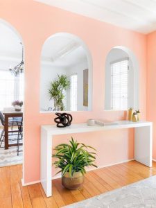 Peachy Entryway Ambiance