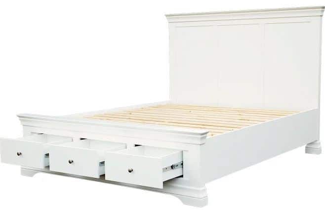 Albany Queen Slat Bed With Drawers